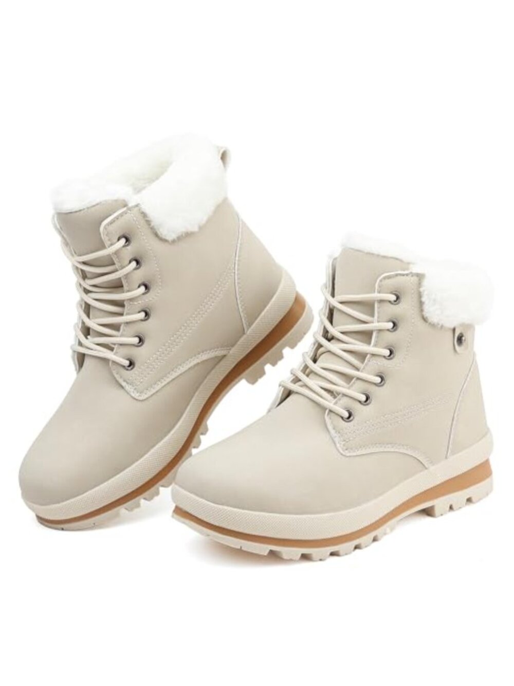 Waterproof Fur Lined Winter Snow Boots Warm Ankle Booties